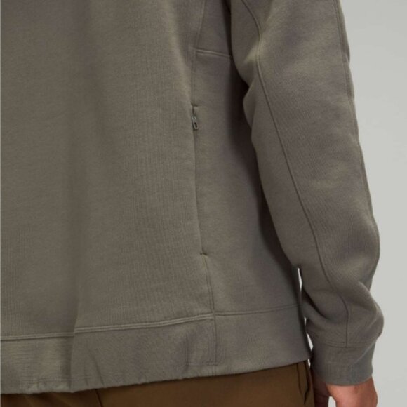 Lululemon French Terry Oversized Hoodie Grey Sage Size Large - Picture 3 of 10